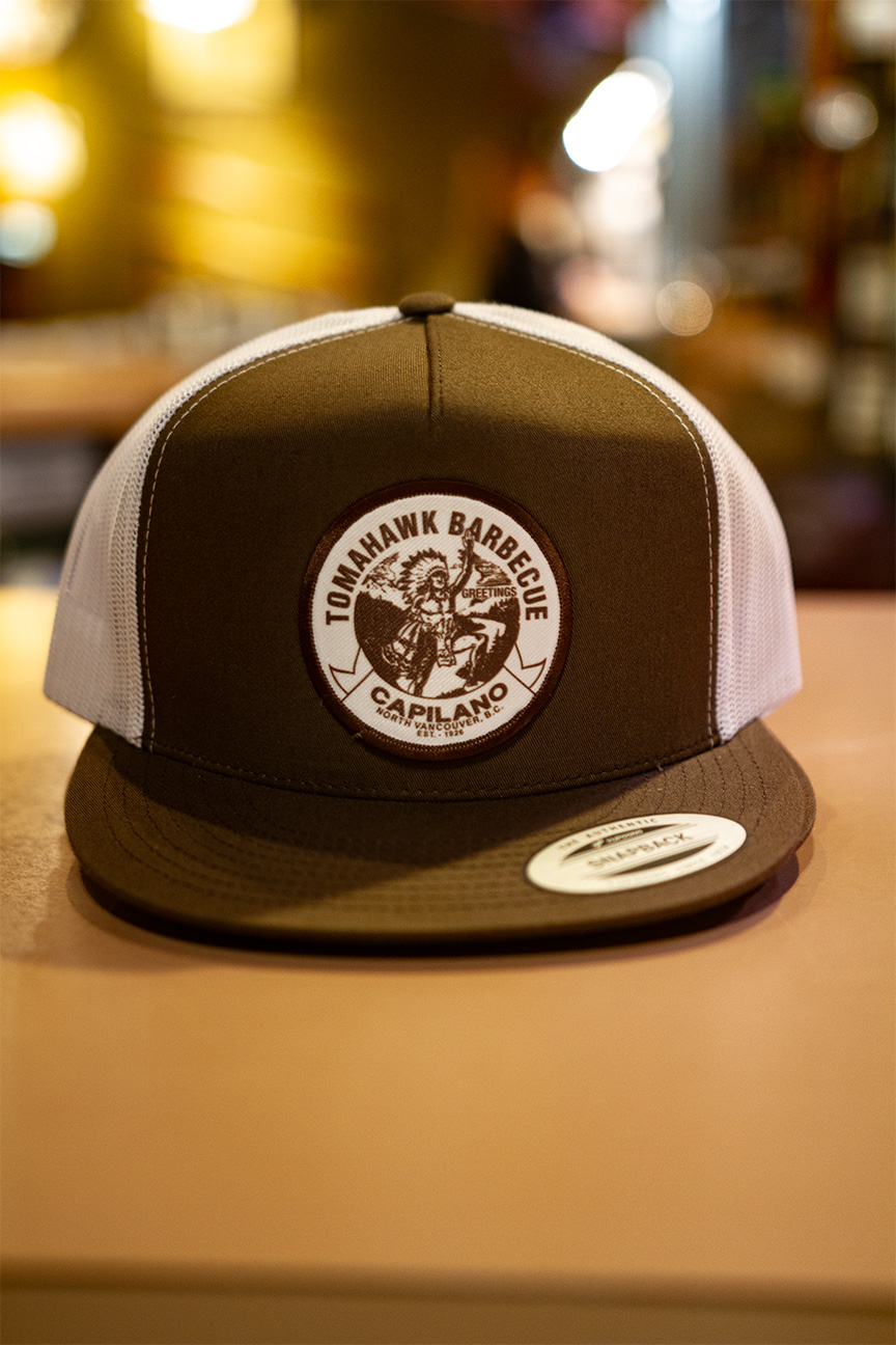 baseball cap with tomahawk logo