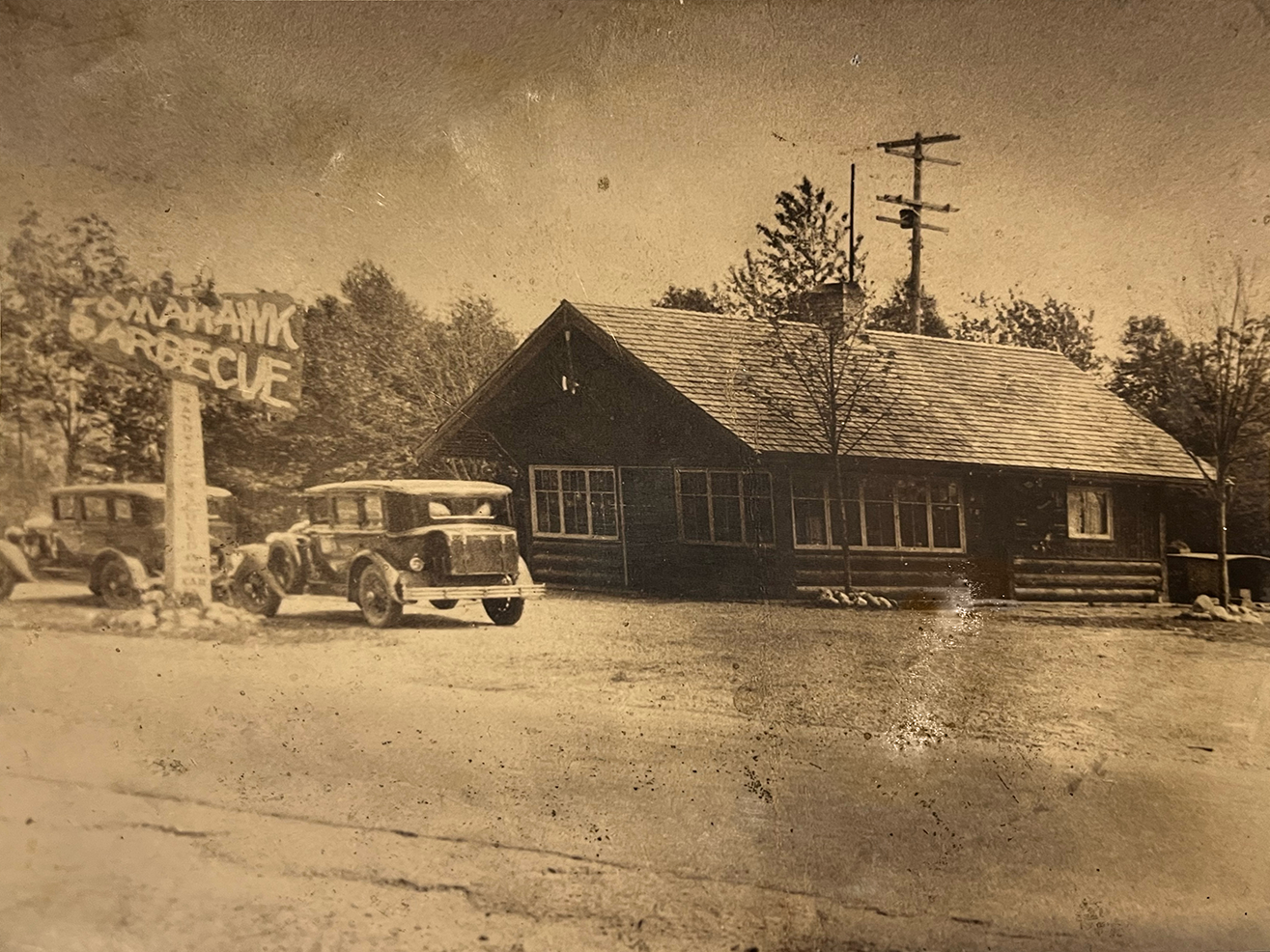 Tomahawk restaurant in the early 1920s